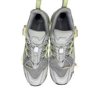 Salomon Gray/Yellow Men's Mesh Drawstring Athletic Sneaker 477067